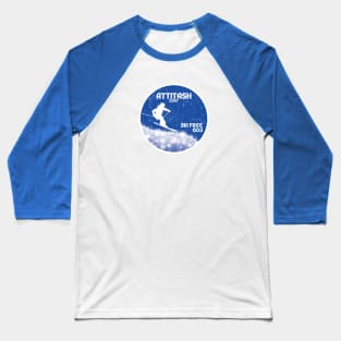 Attitash - Ski Free 603 Downhill Ski Badge Baseball T-Shirt